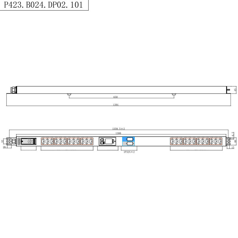 Brazil Sockets, 24 kimenet